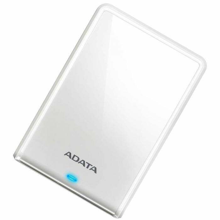 2.5" 2ТВ ADATA HV620 Slim [AHV620S-2TU31-CWH] USB 3.1, 5400rpm, 11.5mm, White, RTL (463081)