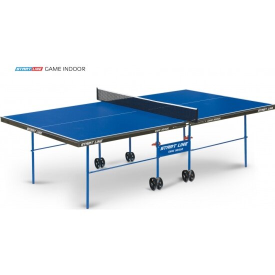Стол теннисный Start Line StartLine Game Indoor с сеткой, синий