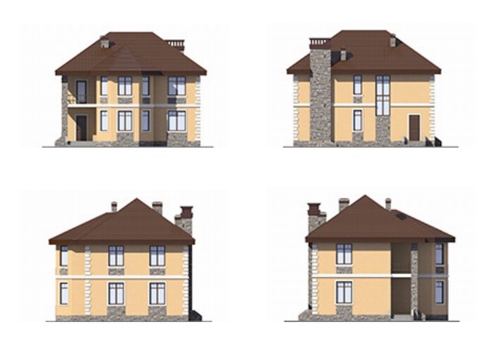 Проект дома Plans-42-46 (164 кв.м, кирпич) - фотография № 3