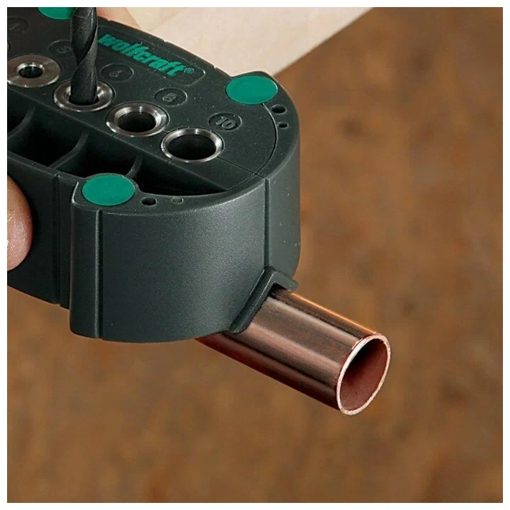 шаблон для сверления WOLFCRAFT для сверл 4-10мм - фото №3