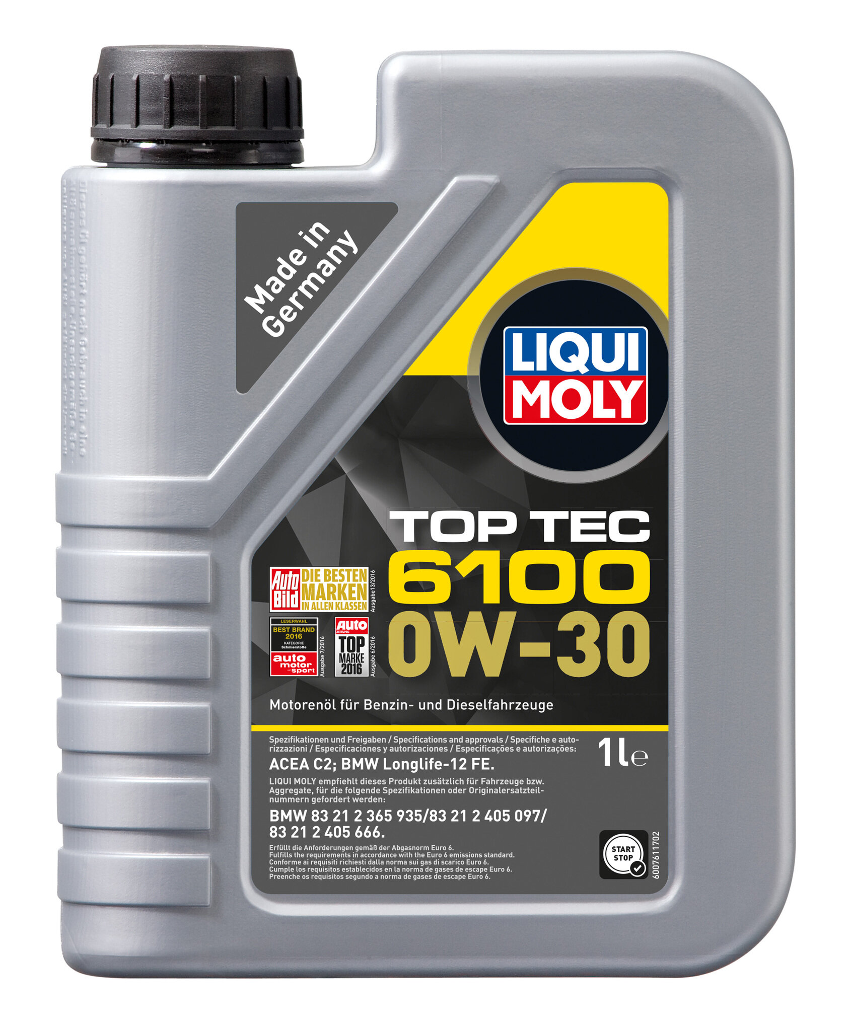 Liqui Moly Top Tec 6100 0W30 НС-синтетическое моторное масло