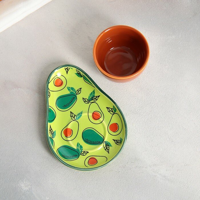 фото Чайная пара Persea, кружка 100 мл, блюдце 14х10 см