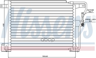 Конденсер Jeep Grand Cherokee 4.0/5.2/5.9 95-98 Nissens арт. 94346