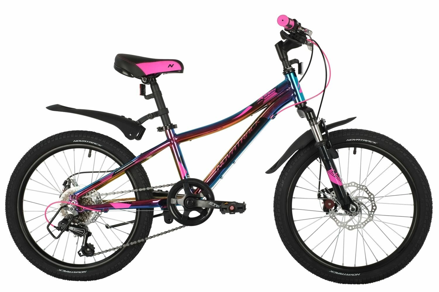Подростковый велосипед NOVATRACK Katrina Disc 20 (2021) Фиолетовый