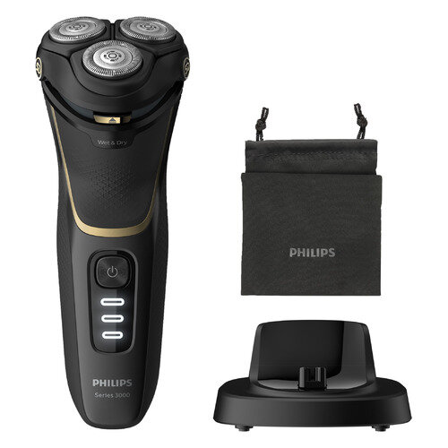 Электробритва Philips Series 3000 S3333/54, черный и золотистый