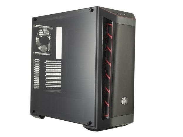 Cooler Master MasterBox MB511, 2xUSB3.0, 1x120 Fan, w/o PSU, Black, Red Trim, Mesh Front Panel, ATX