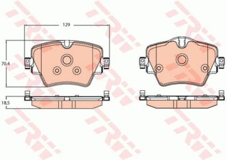 Колодки тормозные передние BMW 2 Active Tourer/2 Gran Tourer/X1 13>20 Mini Mini Clubman/Mini Countryman 14>20 TRW GDB2098