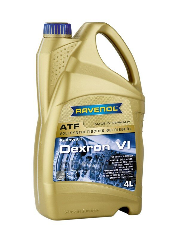 Масло Ravenol Atf Dexron Vi Трансм. (4л) Ravenol арт. 4014835732292