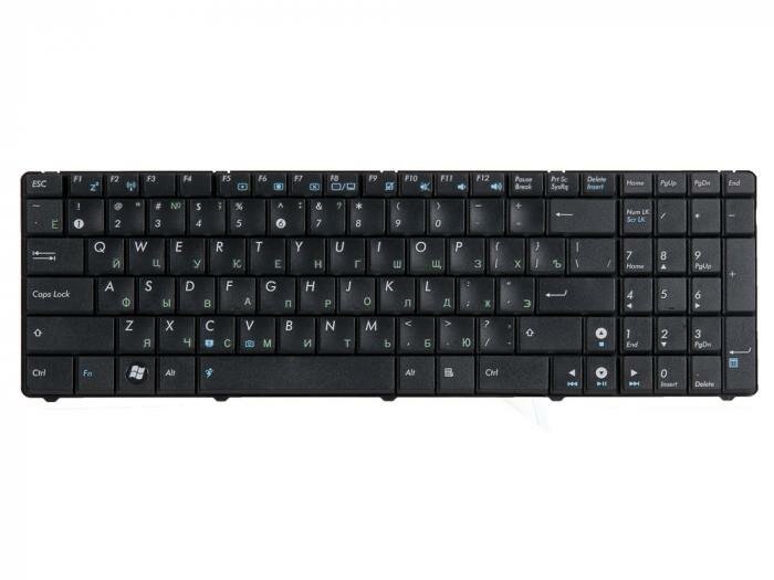 Клавиатура для ноутбука Asus F52 F90 K50 K51 K60I K60IJ K61 K62 K70 K71 K72 P50 X5DIJ черная гор. Enter
