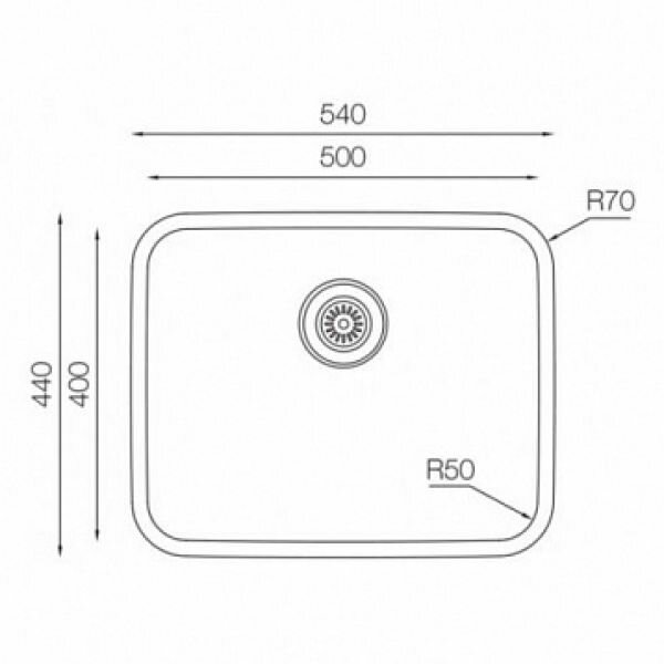 Кухонная мойка TopZero (wellinox) D 500 GT 8K - фотография № 2