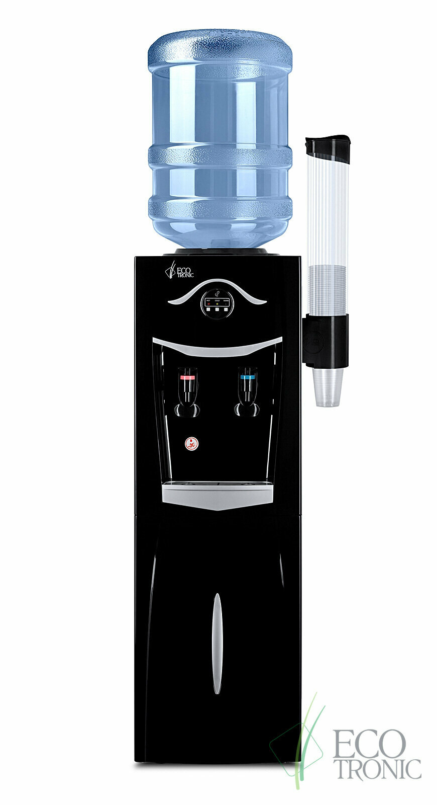 Кулер для воды Ecotronic K21-LF black-silver с холодильником - фотография № 3