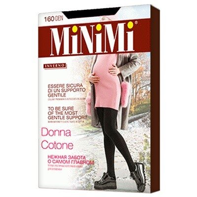 Minimi DONNA COTONE 160 (Nero / 3 (M))