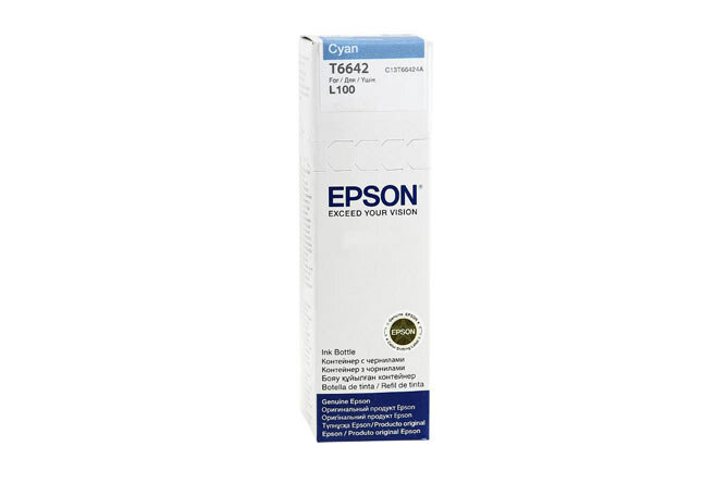  Epson L100/110/200/210/300/355/550/555 (O) C13T66424A, cyan, 70ml