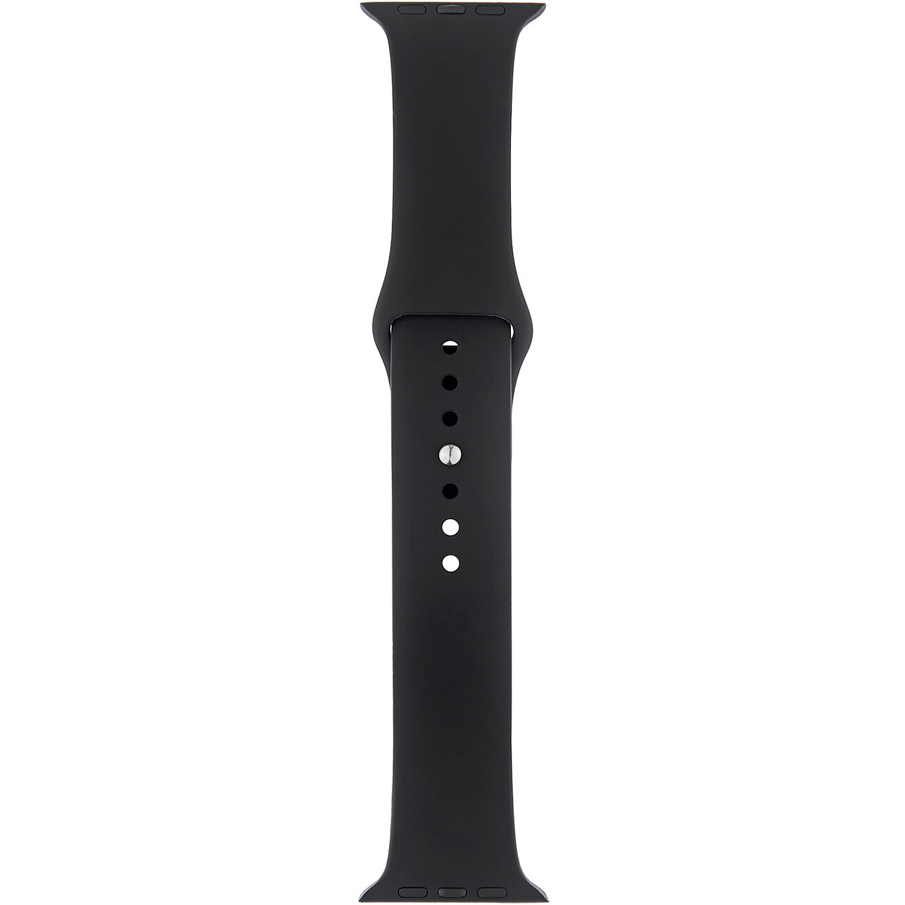 Ремешок InterStep S8/SE 42/44/45 SPORT Apple Watch, силикон,чёрный