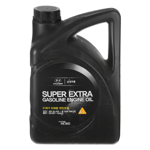 Моторное масло HYUNDAI/KIA Super Extra Gasoline, 5W-30, 4л, полусинтетическое [05100-00410]