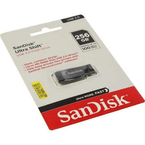 Флешка Sandisk Ultra Shift SDCZ410-256G-G46 256 Гб Black