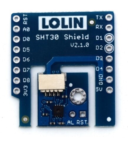 Датчик температуры и влажности SHT30 Shield v 2.1.0 для Lolin (wemos)