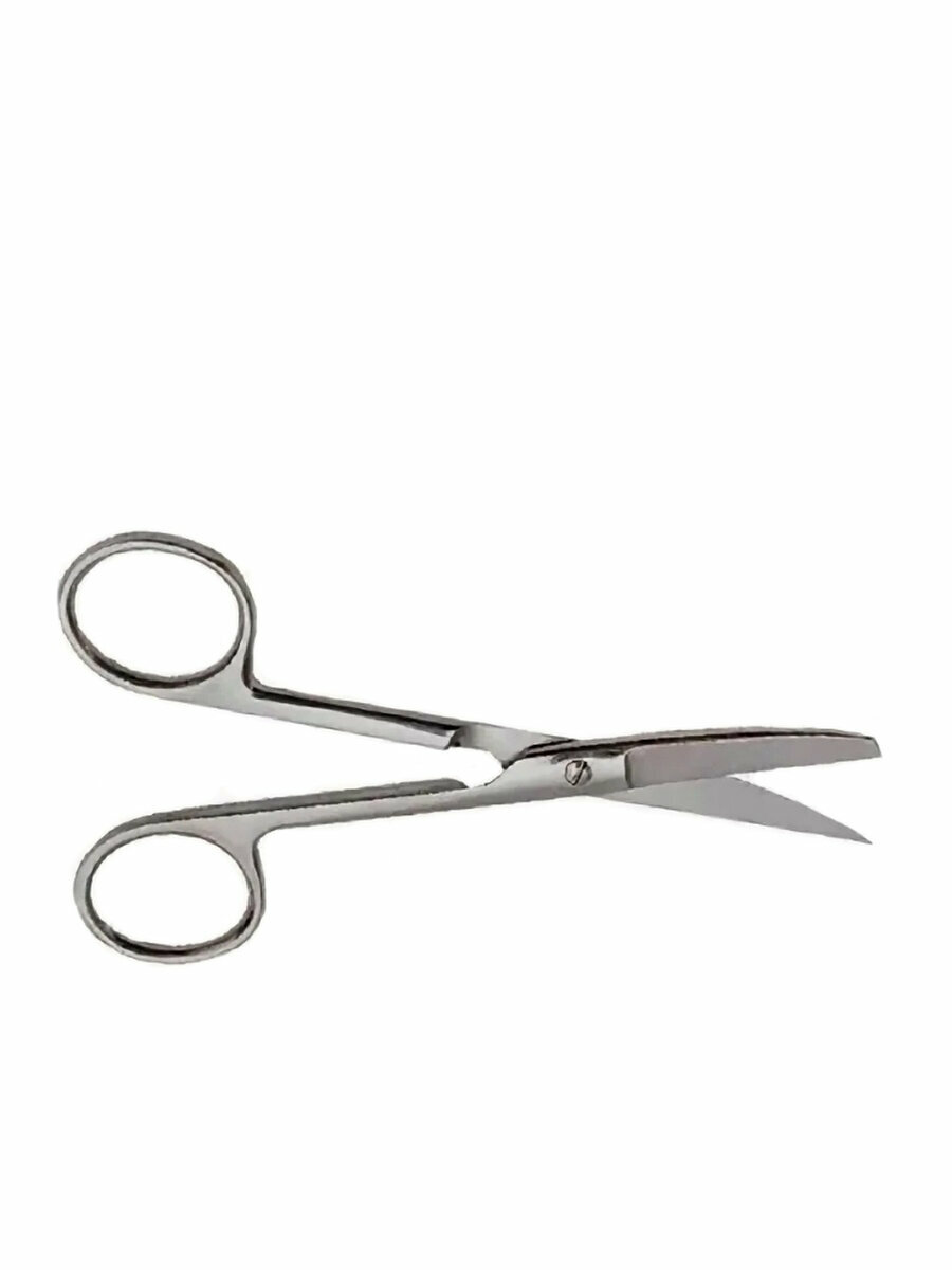 фото Ножницы медицинские с одним острым концом вертикально-изогнутые 170мм