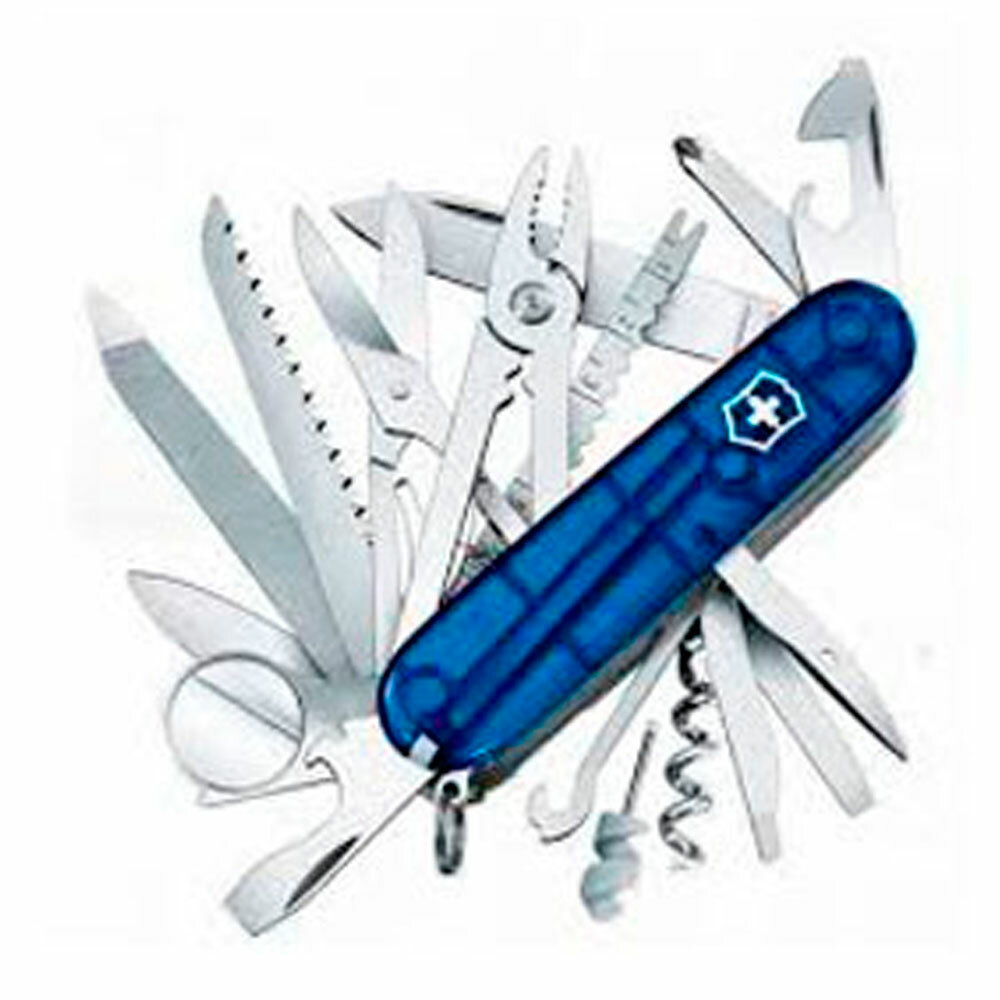 Нож Victorinox SwissChamp Transparent Blue 91 мм 1.6795.T2