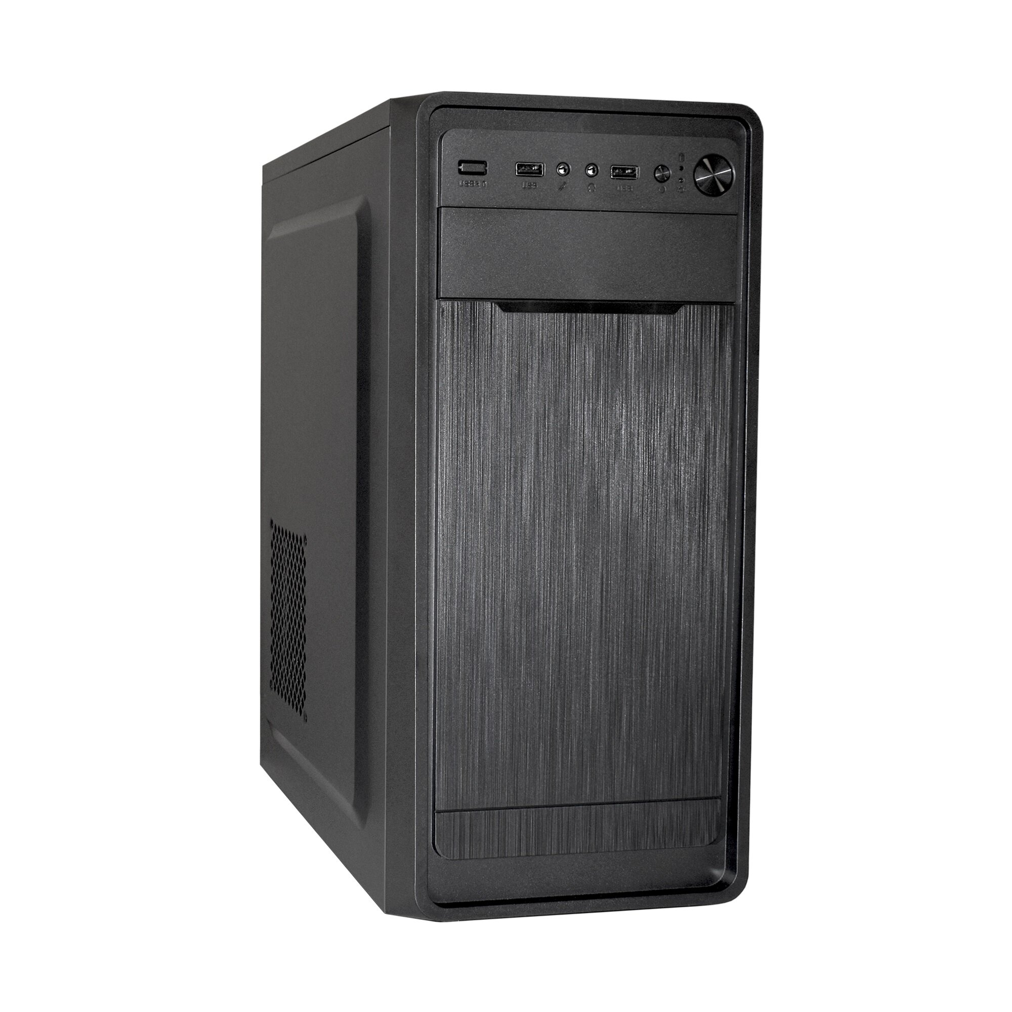 Exegate EX283070RUS Корпус Miditower ExeGate XP-332 Black, ATX, <без БП>, 2*USB, Audio