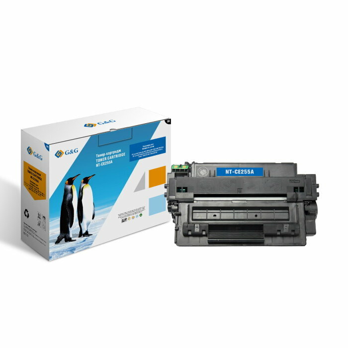 Тонер-картридж Gamp;G NT-CE255A черный 6000 страниц для HP LaserJet P3011/P3015/P3016 (NT-CE255A)