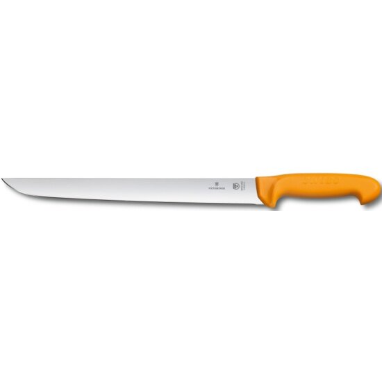 Нож для отбивной и стейка Victorinox Swibo 5.8433.31 с прямым лезвием, жёлтый, 31 см