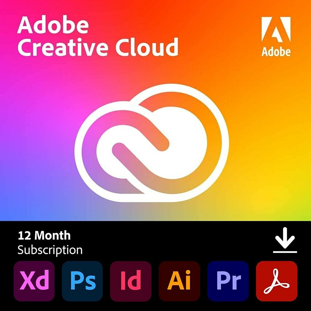 Код активации Adobe Creative Cloud 12 месяцев