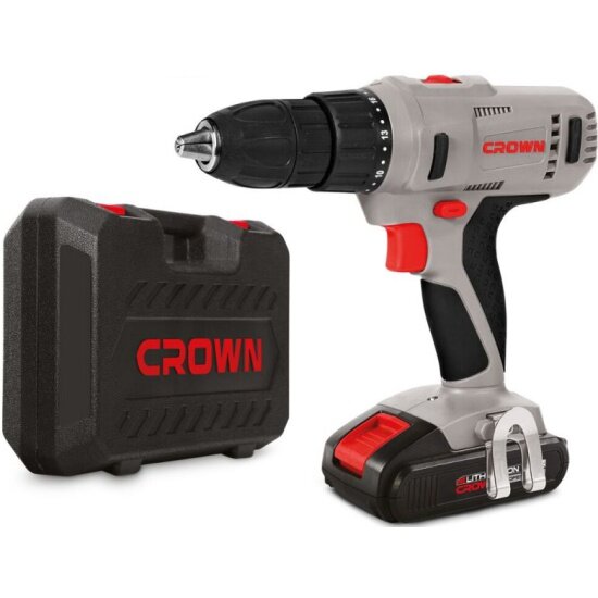 Дрель-шуруповерт аккумуляторная CROWN PROFESSIONAL CROWN CT21056L-1.5 BMC