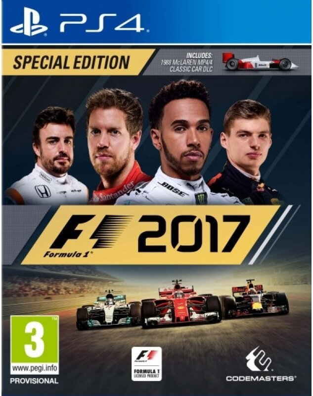 F1 2017 Особое издание (Русские субтитры) (PS4)