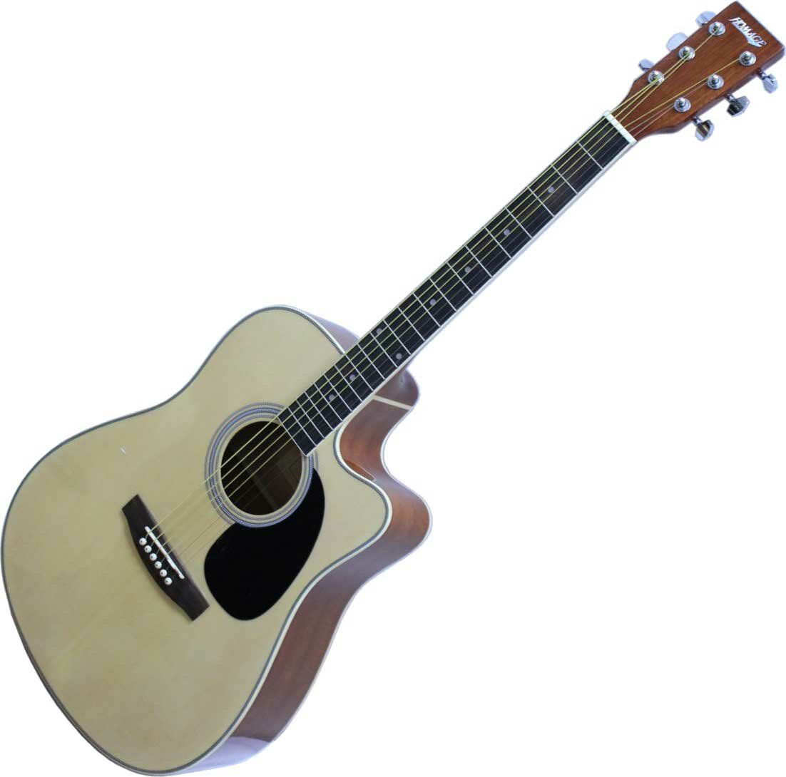 Гитара Электро-Акустическая HOMAGE LF-4121CEQ с вырезом натуральный