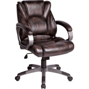 Кресло офисное Brabix Eldorado EX-504 экокожа коричневое 530875