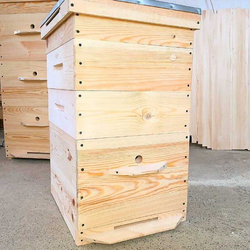 Улей для пчел Дадан 10 рамочный 1 корпусной на 300 мм + 2 магазина по 145 мм