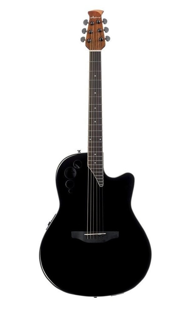 Applause AE44II-5 Mid Cutaway Black Электроакустическая гитара с металлическими струнами