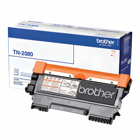 Картридж лазерный BROTHER (TN2080) HL-2130R/DCP-7055R и другие, комплект 2 шт., оригинальный, ресурс 700 страниц