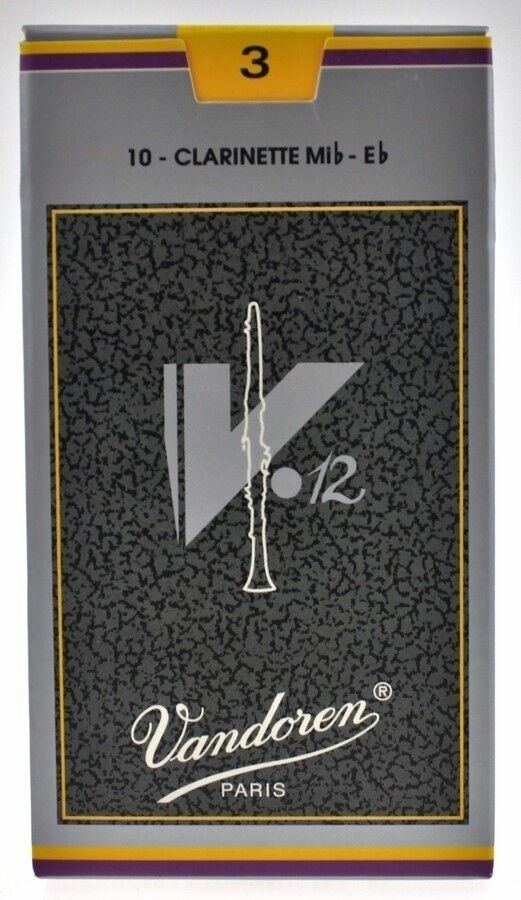 Трости для кларнета Mi - E размера 3, 10шт, V12, Vandoren, Франция