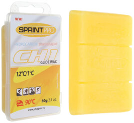 Мази скольжения SPRINT PRO, CH1 Yellow, (от +12 до +1°C), 60 г