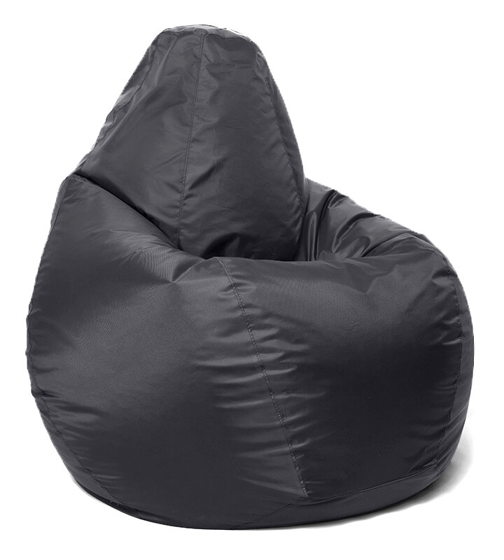 Кресло-мешок "Груша" в оксфорде Цвет: Черный Размер: XL - фотография № 3