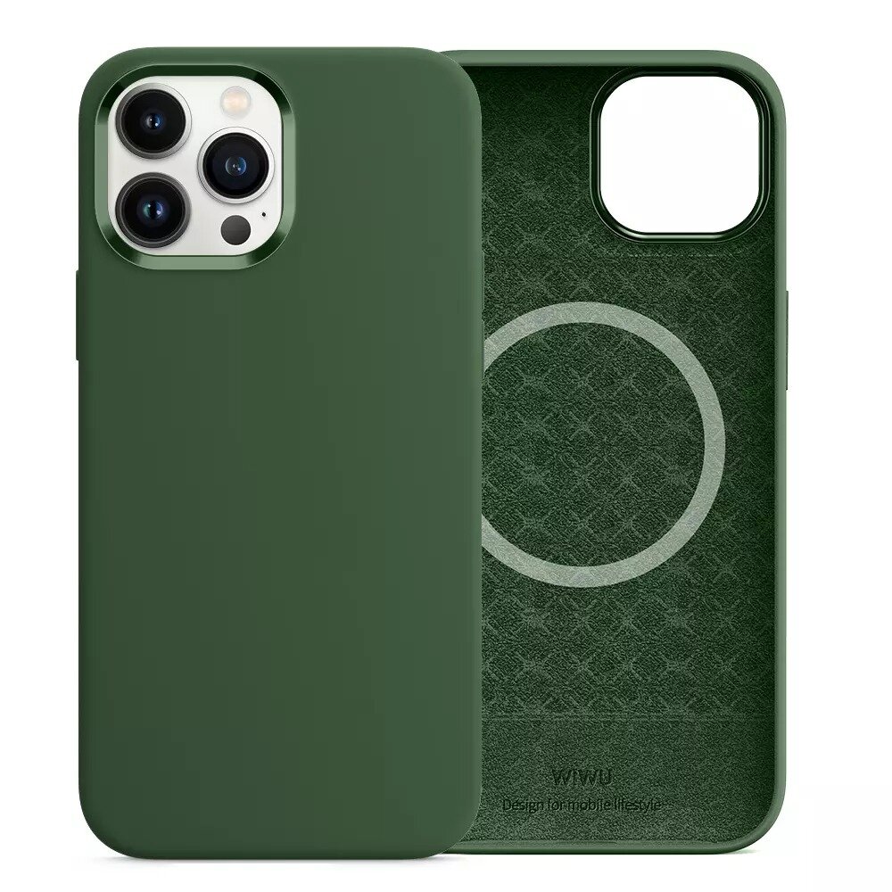 Чехол для телефона Wiwu Magnetic Silicone Phone Case for iPhone 13/6.1" Clover
