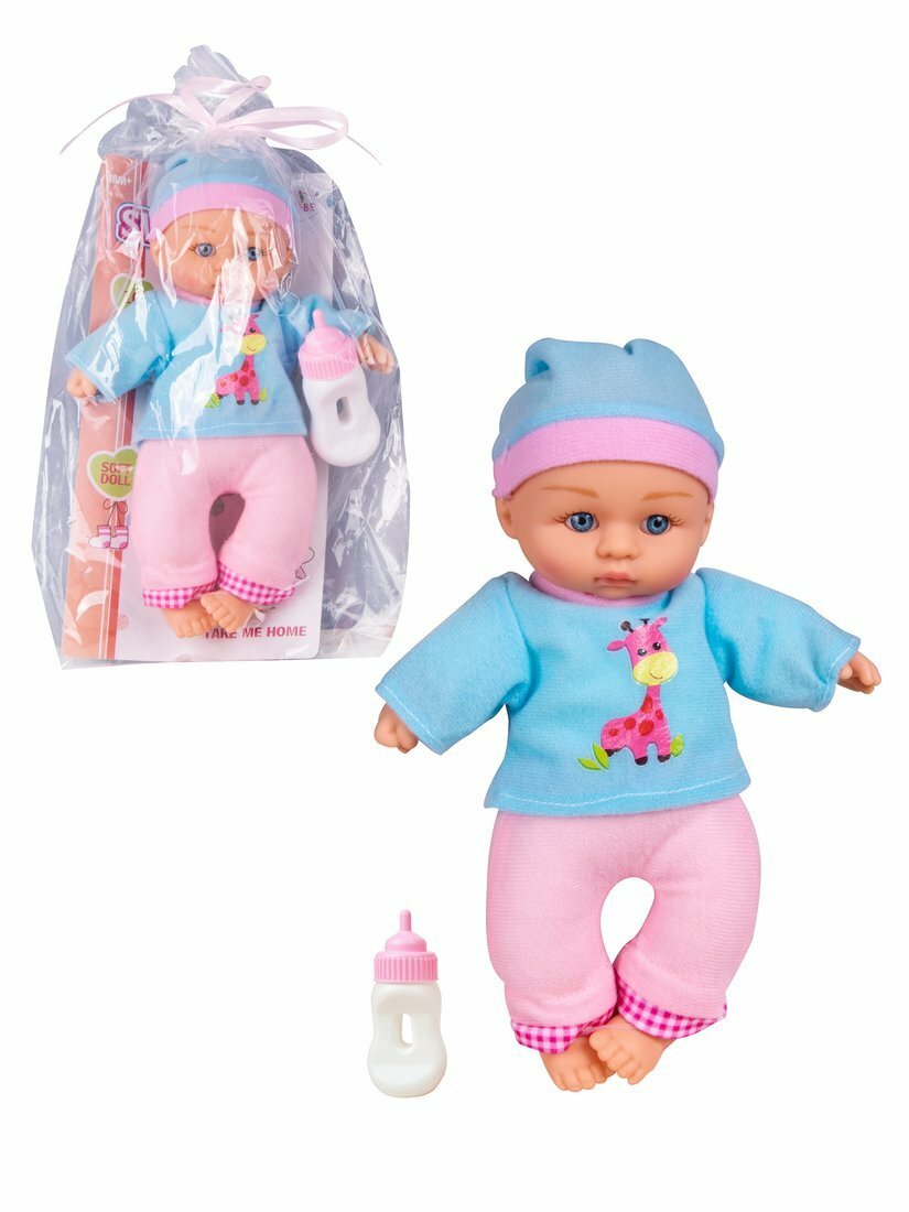 Игровой набор "Мой малыш", в комплекте пупс мягконабивной 25 см., предметов 1 шт. Shantou Gepai HX808-3