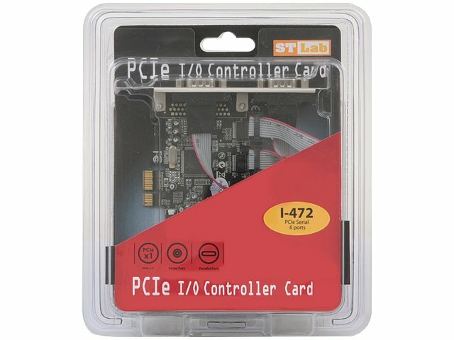 Контроллер STLab Контроллер COM (2 внешн. 9pin + 4 внутр. 9pin) STLab I-472 (PCI-E x1) (ret)