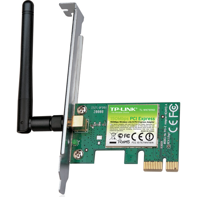 Сетевая карта TP-LINK TL-WN781ND 802.11n Wireless LAN PCI-E Adapter