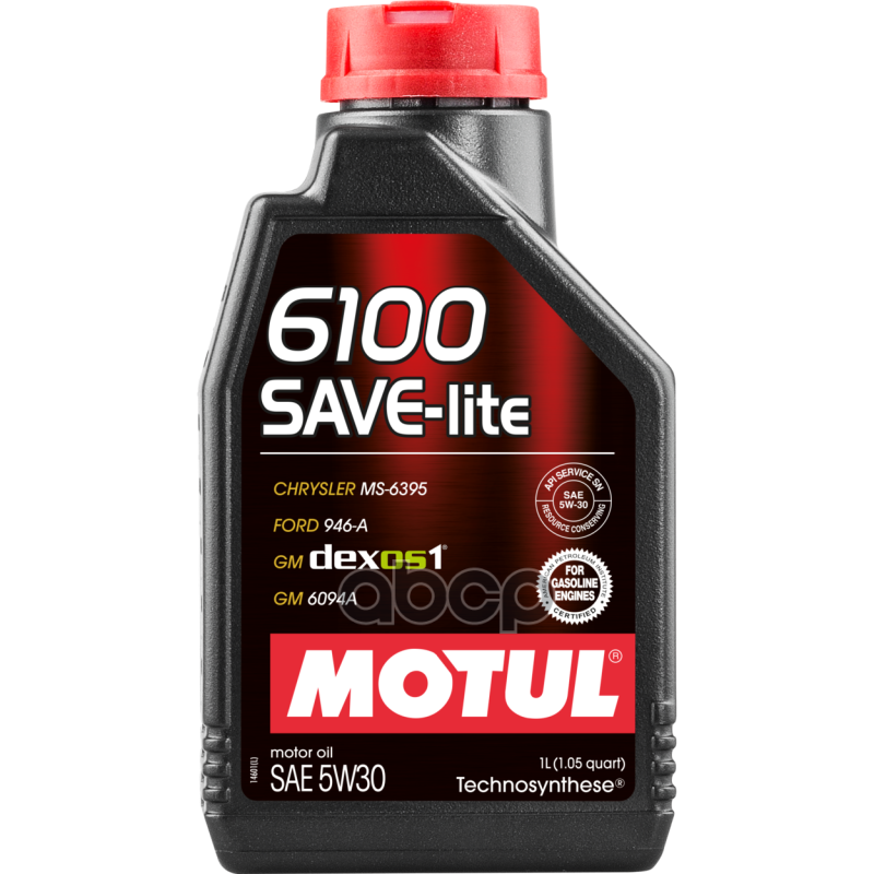 MOTUL Масло Motul 5w30 6100 Save-Lite Api Sn Ilsac Gf-5 1л Син