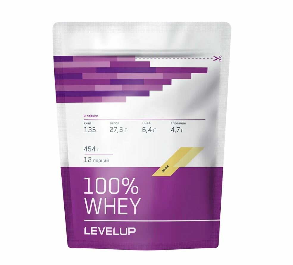 LevelUp 100% Whey, 454 гр. (дыня)