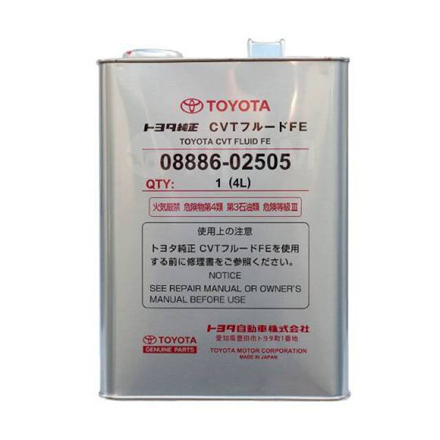 Масло TOYOTA CVT FLUID FE 4л.(вариатор) 0888602505