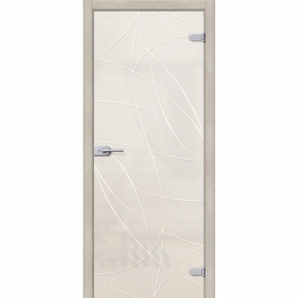 Межкомнатная дверь стеклянные bravo glass Аврора остекленная Белое Сатинато BRAVO
