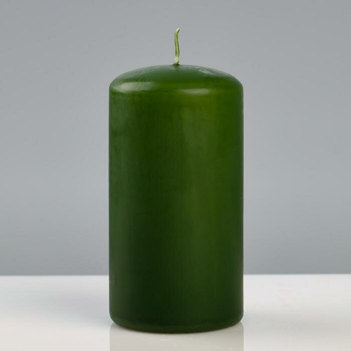 Trend Decor Candle Свеча - цилиндр "Колор" 6x115 см зелёный