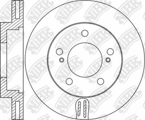 Диск тормозной передний SSANG YONG Action/Rexton/Kyron/Vent.D=294mm NIBK RN1620