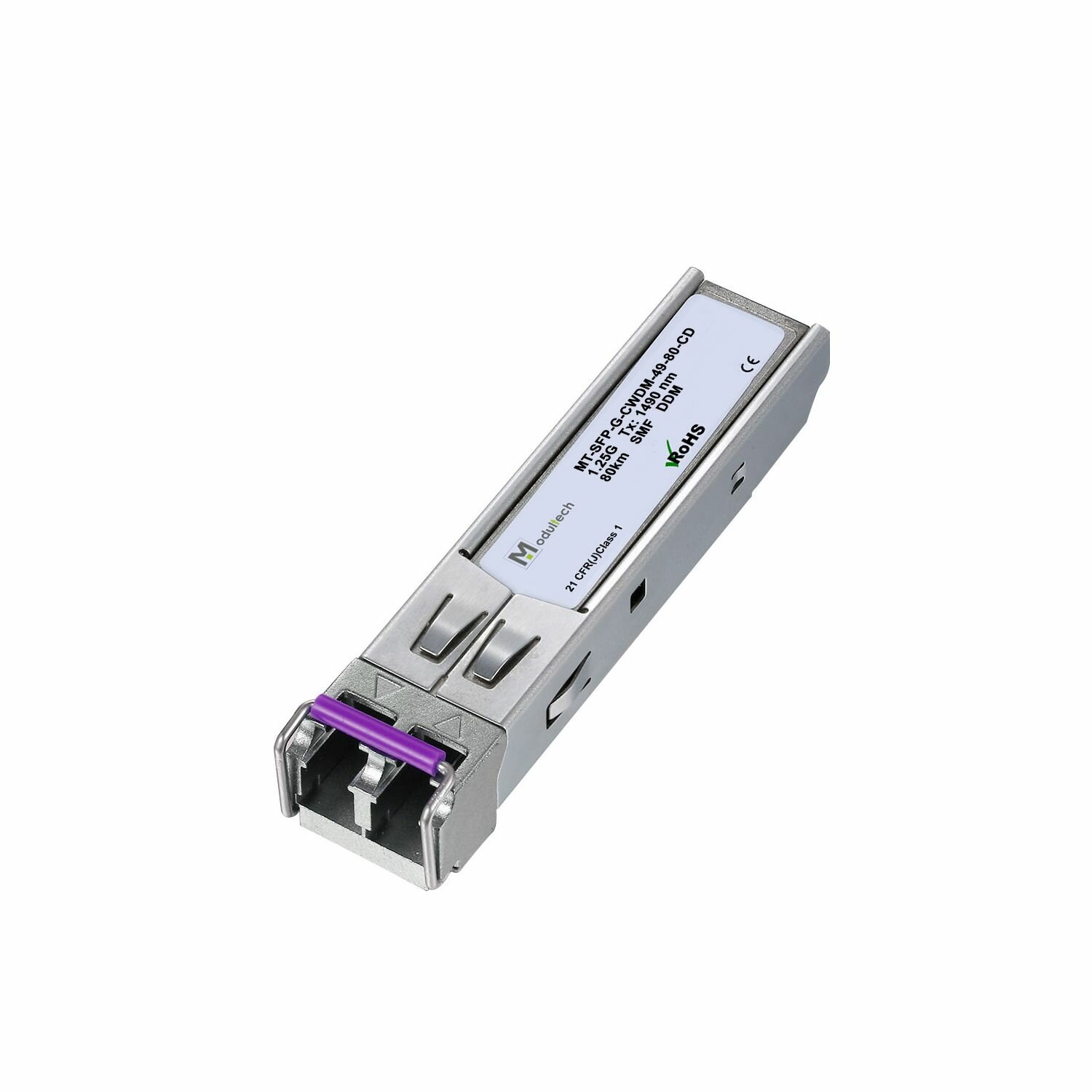 Модуль SFP CWDM 1,25 Гбит/с, 80 км, 1490 нм, SMF, LC