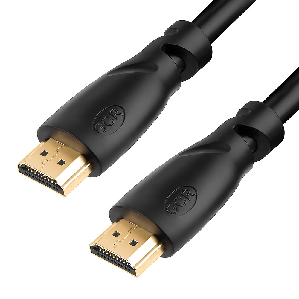 Кабель Greenconnect HDMI-HDMI v2.0, 5,0м, позолоченные контакты, черный GCR-HM311