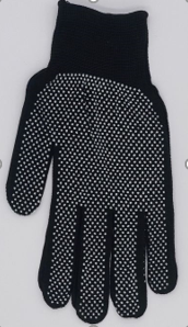 фото Перчатки Ladoni нейлон с микроточкой черные р-р 10 DOLONI 4116 | цена за 1 шт